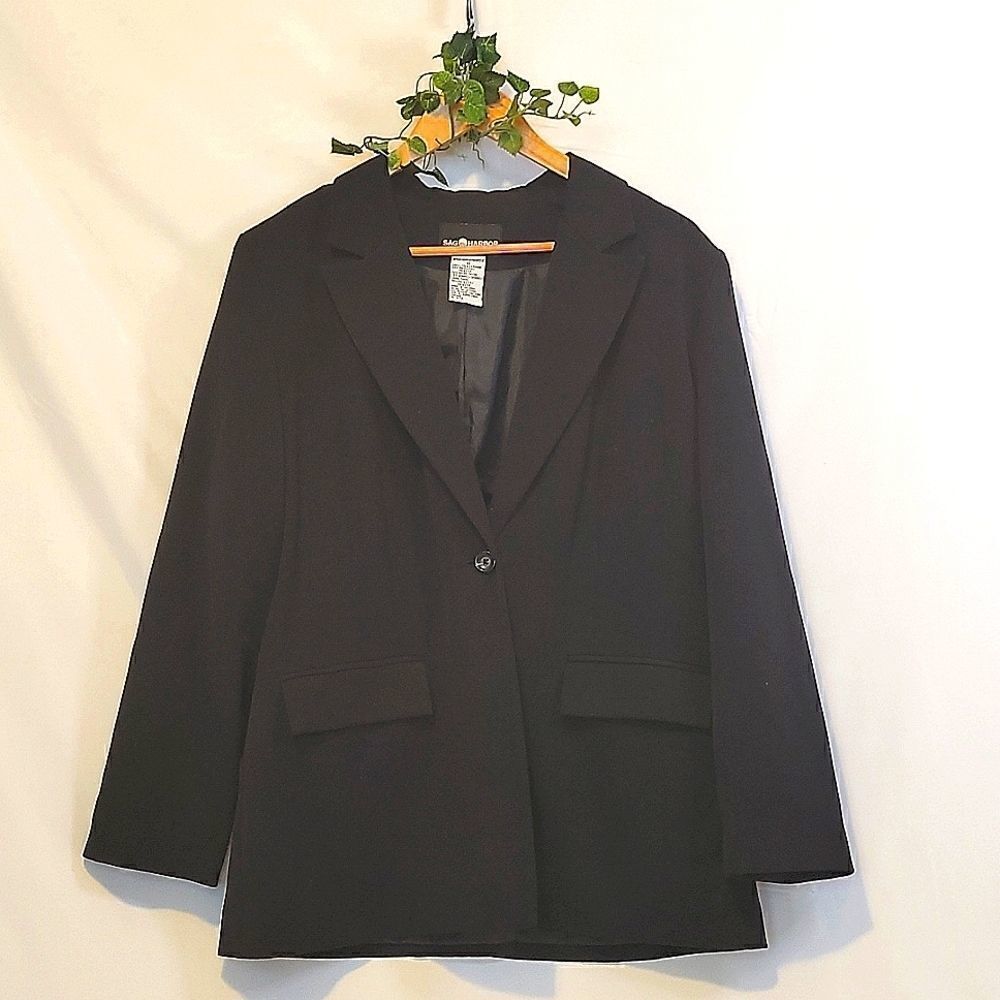 Sag Harbor. Black Jacket/Blazer. Size 10. EUC
